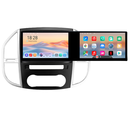 MERCEDES-BENZ - Navigatie Mercedes Vito w447 2016- Edotec 2 ecrane  8 core 4+128 21.6 inch Incell android Wifi 5Ghz gps internet  Kit-w447