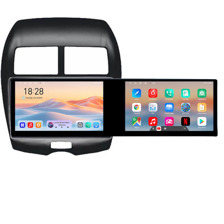 MITSUBISHI - Navigatie MITSUBISHI ASX 2013-2017 Kit-026 Edotec 2 ecrane  8 core 4+128 21.6 inch Incell android Wifi 5Ghz gps internet