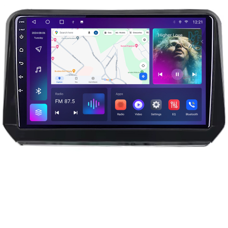 MITSUBISHI - Navigatie Mitsubishi Outlander 2021- dedicata Android QLED octa core 4+64 4G DSP FHD carplay android auto radio gps internet Android kit-outlander2023+EDT-E310v3