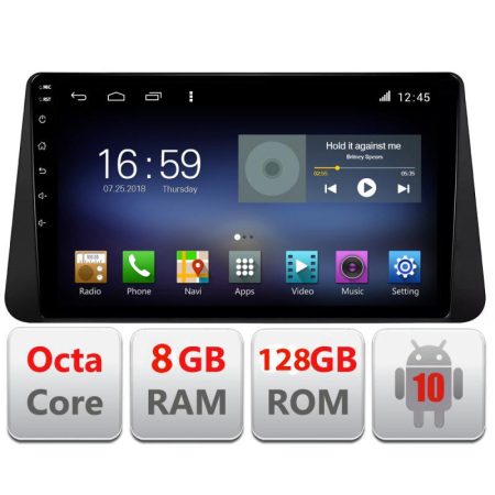 NISSAN - Navigatie Nissan Micra  2014-2019 Android radio gps internet Octa Core 4+64 LTE Kit-micra+EDT-E709