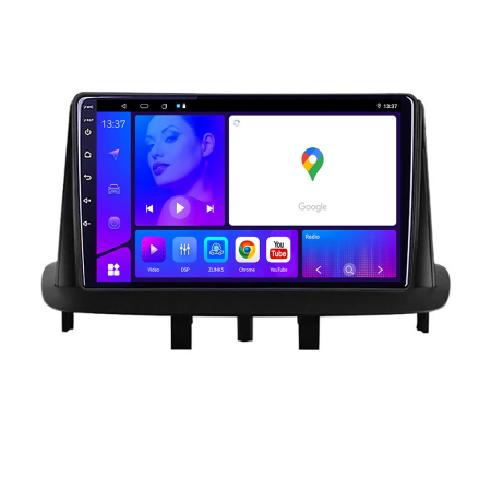 RENAULT - Navigatie Renault Megane 3 KIT 145 EDOTEC-LITE Android Ecran 720P Octa Core 4 64 Carplay