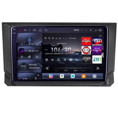 SEAT - Navigatie Seat Ibiza 2017- Edotec Kit-IBZ 8 core QLED 2K 16+512GB 360 Android Waze USB Navigatie Internet Youtube Radio