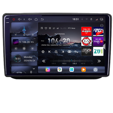 SKODA - Navigatie Skoda Fabia 2 2009-2014 Android radio gps internet 8 core QLED 2K 16+512GB 360GB  Edotec