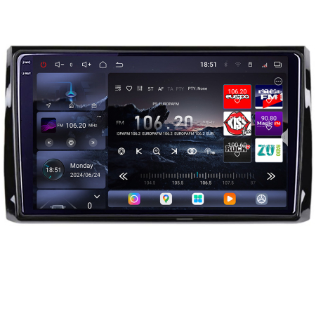 SKODA - Navigatie Skoda Kodiaq 2016+ Edotec Kit-KODIAQ 8 core QLED 2K 16+512GB 360 Android Waze USB Navigatie Internet Youtube Radio