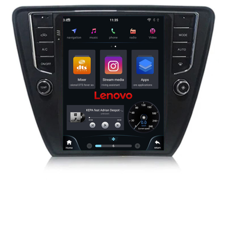 SKODA - Navigatie Skoda Octavia 3,Qled 9.7",,Qualcomm 8X 8+128 360 4G Hdd,4G,DSP,Carplay,Bluetooth