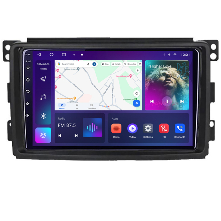 NAVIGATII DEDICATE - Navigatie Smart For Two 2010-2015 B-Smart10 Android Ecran QLED octa core 4+64 carplay android auto KIT-SMART10+EDT-E309V3