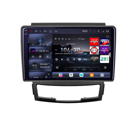 SSANG YONG - Navigatie Ssangyong Korando 2011-2013 Edotec Kit-159 8 core QLED 2K 16+512GB 360 Android Waze USB Navigatie Internet Youtube Radio
