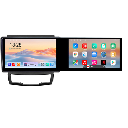 SSANG YONG - Navigatie Ssangyong Korando 2011- 2013 Kit-159 Edotec 2 ecrane  8 core 4+128 21.6 inch Incell android Wifi 5Ghz gps internet