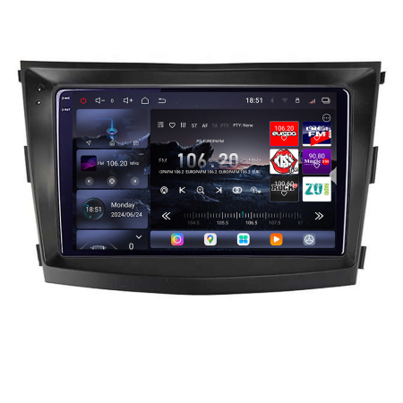 SSANG YONG - Navigatie SsangYong Tivoli 2015-2019 Android radio gps internet 8 core QLED 2K 16+512GB 360 Edotec