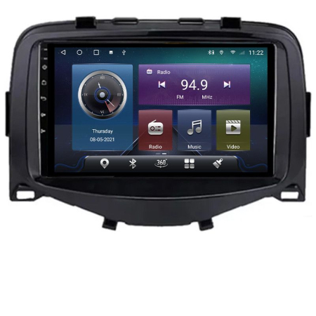 TOYOTA - Navigatie Toyota Aygo Peugeot 108 Citroen C1 2016 - 2020 Ecran 7" 4+32GB 8Core Android radio gps Internet wifi 4G Carplay EDT-E407 v2