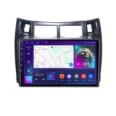 TOYOTA - Navigatie Toyota Yaris 2010-2018 B-YARIS10  Android Ecran QLED octa core 4+64 carplay android auto KIT-YARIS10+EDT-E309V3