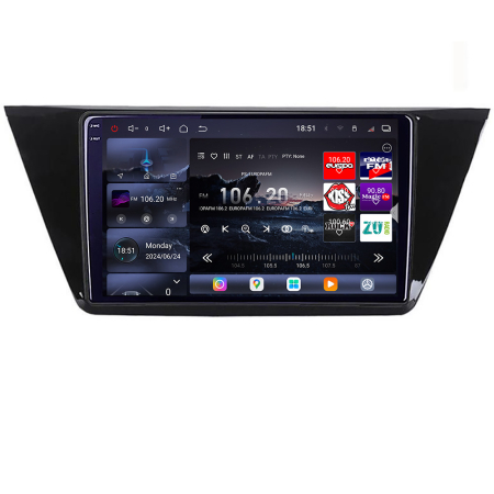 VOLKSWAGEN - Navigatie Volkswagen Touran 2016- Edotec Kit-3144 8 core QLED 2K 16+512GB 360 Android Waze USB Navigatie Internet Youtube Radio