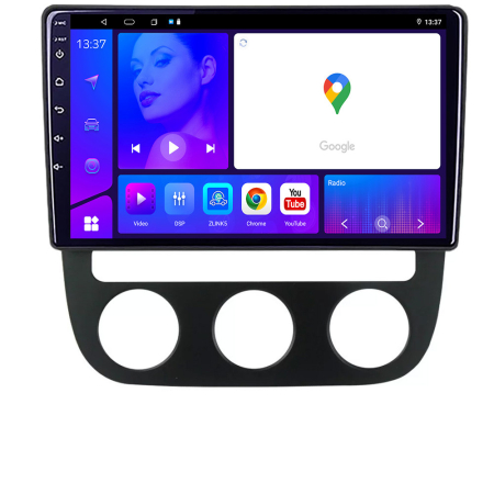 VOLKSWAGEN - Navigatie VW Golf 5 2004 2010 clima automatica EDOTEC-LITE Android Ecran 720P Octa Core 4 64 Carplay