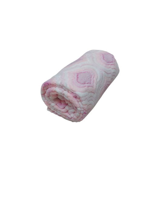 Tesatura Cocolino Metraj, Lungime 0.50 m, Latime 1.50 m, Imprimeu Geometric Roz/Alb [2]