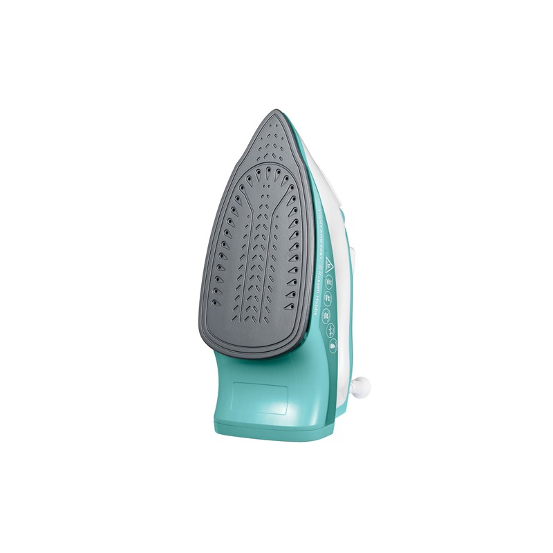 Fier de calcat cu aburi, Russell Hobbs Light and Easy, Talpa ceramica, 2400W, Alb/Verde [2]