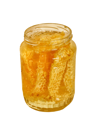 Miere cu bunatati - Miere poliflora cu fagure, 950g