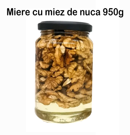 Miere cu bunatati - Miere Poliflora cu Nuca 950g