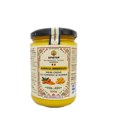 MIERE CREMA - MIERE CREMA CU GHIMBIR SI TURMERIC