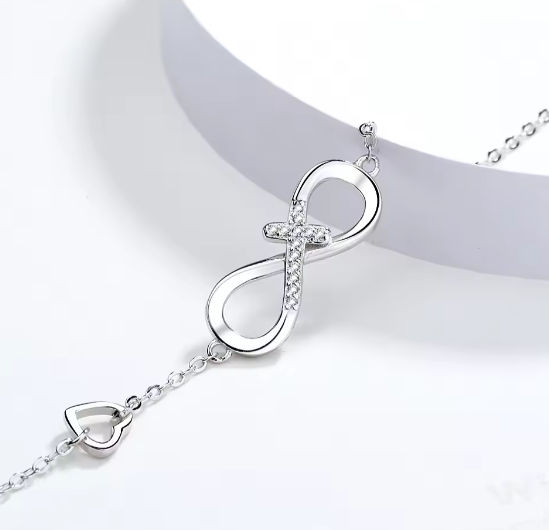Bratara Argint 925 cu Pandantiv Infinit si Cruciulita [3]