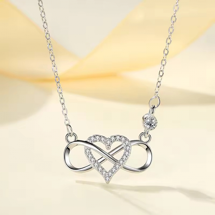 Colier pandantiv Inima Infinit, Argint 925 [1]
