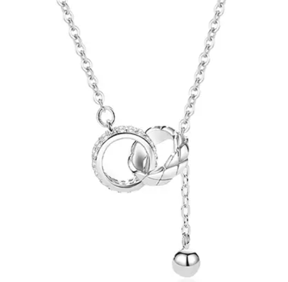 Lantisor Argint 925 cu Cercuri Interconectate [7]