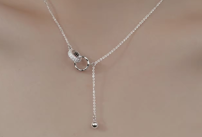 Lantisor Argint 925 cu Cercuri Interconectate [8]