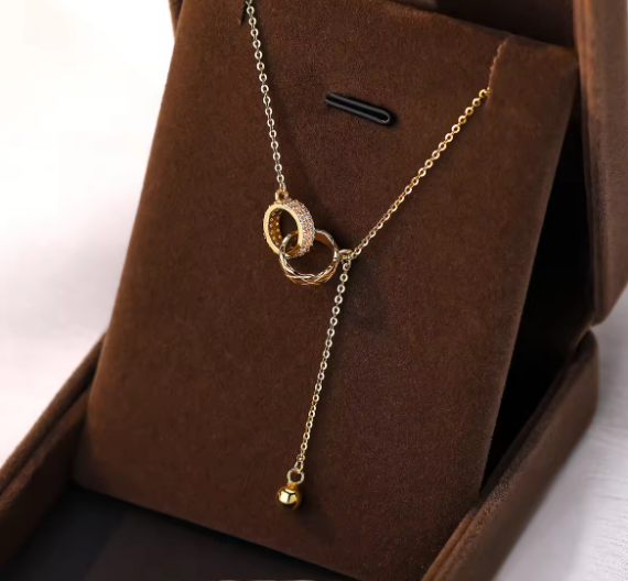 Lantisor Argint 925 cu Cercuri Interconectate [2]