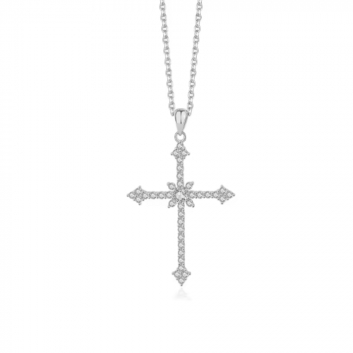 Lantisor Argint 925 cu Cruciulita cu Cristale [2]