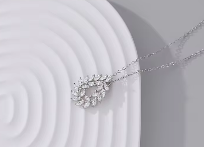 Colier din argint cununa cu cristale [7]