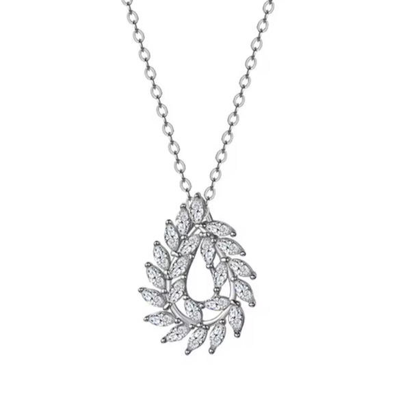 Colier din argint cununa cu cristale [5]