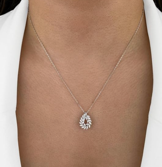 Colier din argint cununa cu cristale [4]