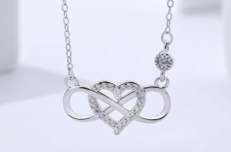 Colier pandantiv Inima Infinit, Argint 925 [3]