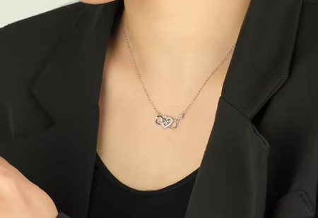 Colier pandantiv Inima Infinit, Argint 925 [4]