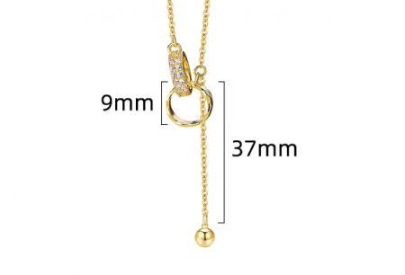 Lantisor Argint 925 cu Cercuri Interconectate [4]