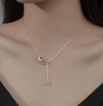 Lantisor Argint 925 cu Cercuri Interconectate [9]