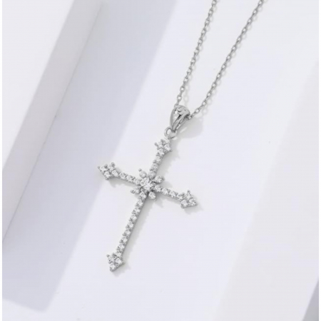 Coliere - Lantisor Argint 925 cu Cruciulita cu Cristale