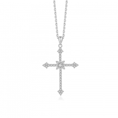 Lantisor Argint 925 cu Cruciulita cu Cristale [1]