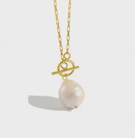 Coliere - Colier de argint cu zale si perla