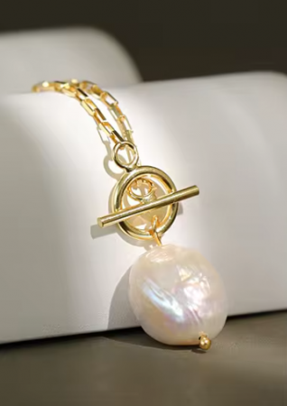 Colier de argint cu zale si perla [6]