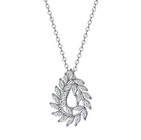 Colier din argint cununa cu cristale [4]