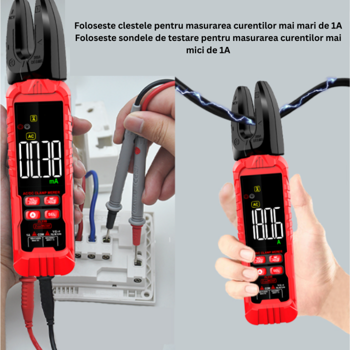 Clampmetru digital, 200A AC, tensiune 600V AC/DC, NCV, ZL33A [6]