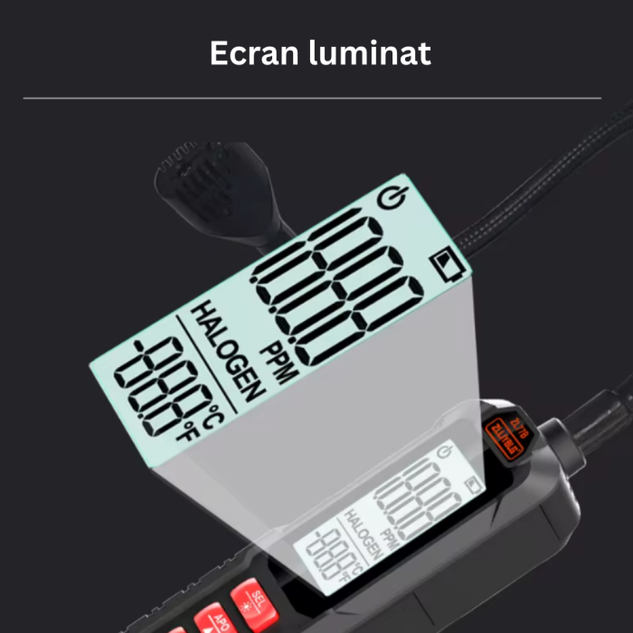 Detector scurgeri de agent frigorific, ZL77A, detecteaza R22, R33, R134a, alarma sonora si vizuala [4]