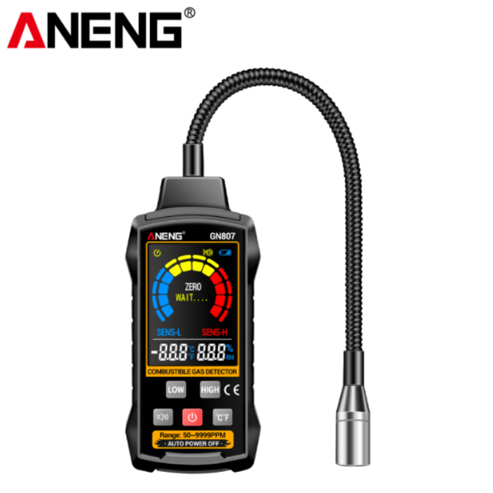 Detector de gaze ANENG GN807, sonda flexibila, alarma sonora, sensibilitate reglabila [2]