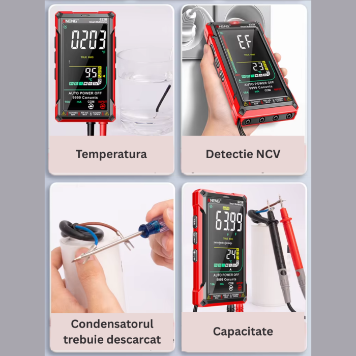 Multimetru digital profesional, True RMS, NCV, 9999 counts, ANENG 622B [2]
