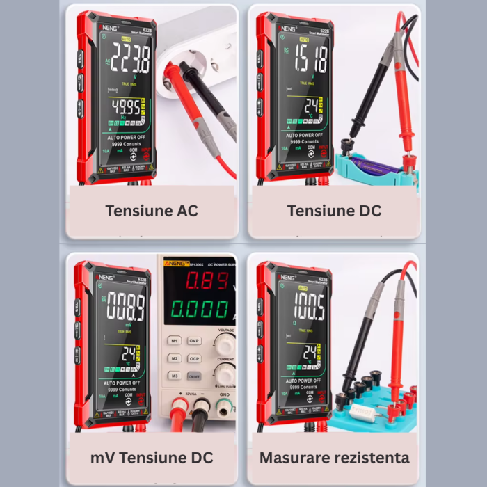 Multimetru digital profesional, True RMS, NCV, 9999 counts, ANENG 622B [5]