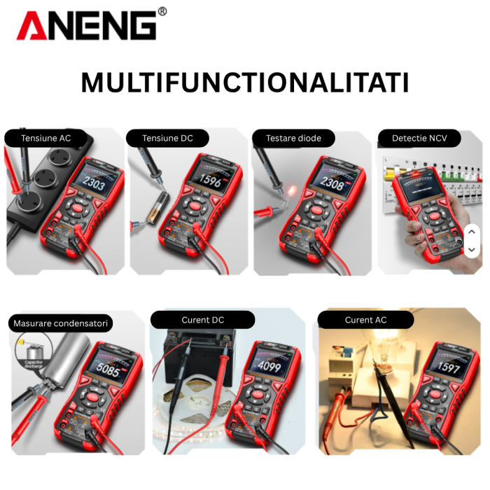 Osciloscop portabil cu multimetru digital, 10MHz, 50MS/s, Aneng AOS04 [4]