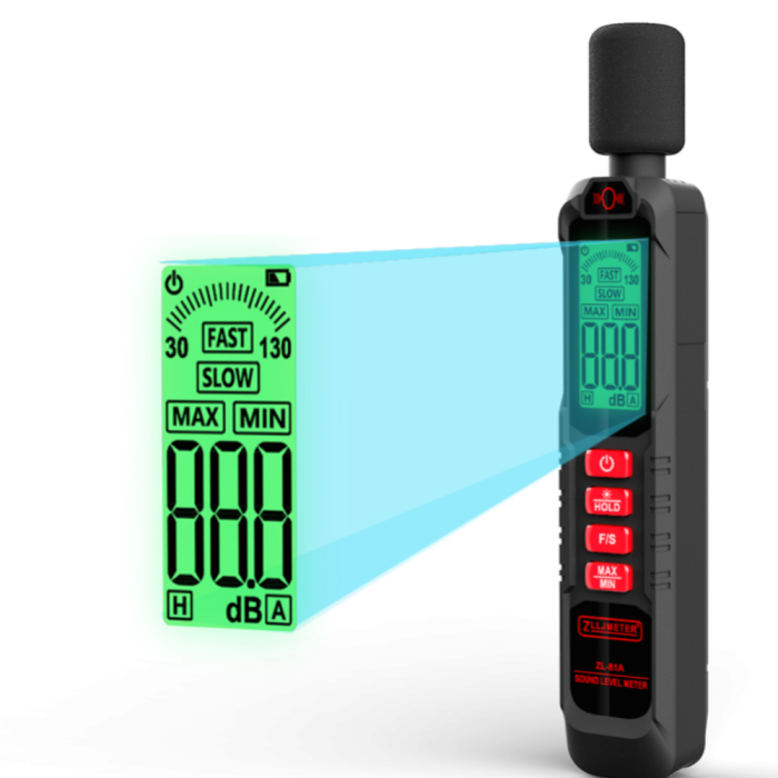 Sonometru profesional, ZL81A, ecran digital, nivel zgomot masurat 30-130 dB, Rezolutie 0.1 dB [3]
