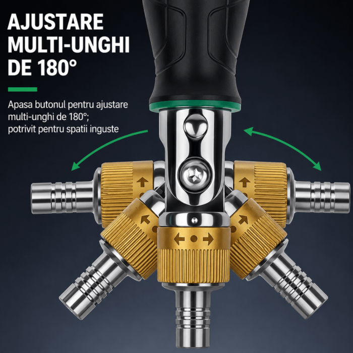 Surubelnita multifunctionala 10 in 1 cu biti magnetici si cap reglabil, XTUOSEN [3]