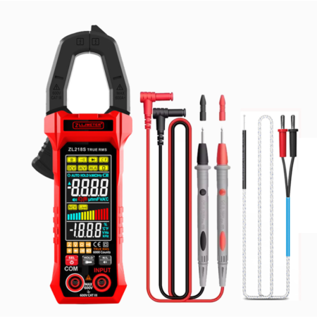 Clampmetre digitale - Cleste ampermetric, 600A AC, tensiune 600V AC/DC, afisaj dual, ZL218S