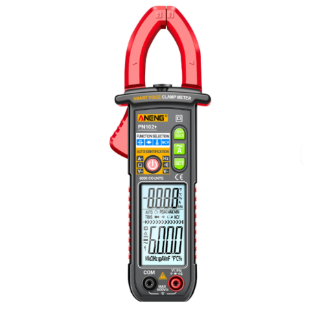 Clampmetre digitale - Cleste ampermetric profesional 600A AC, Voice Broadcast, NCV, ANENG PN102+